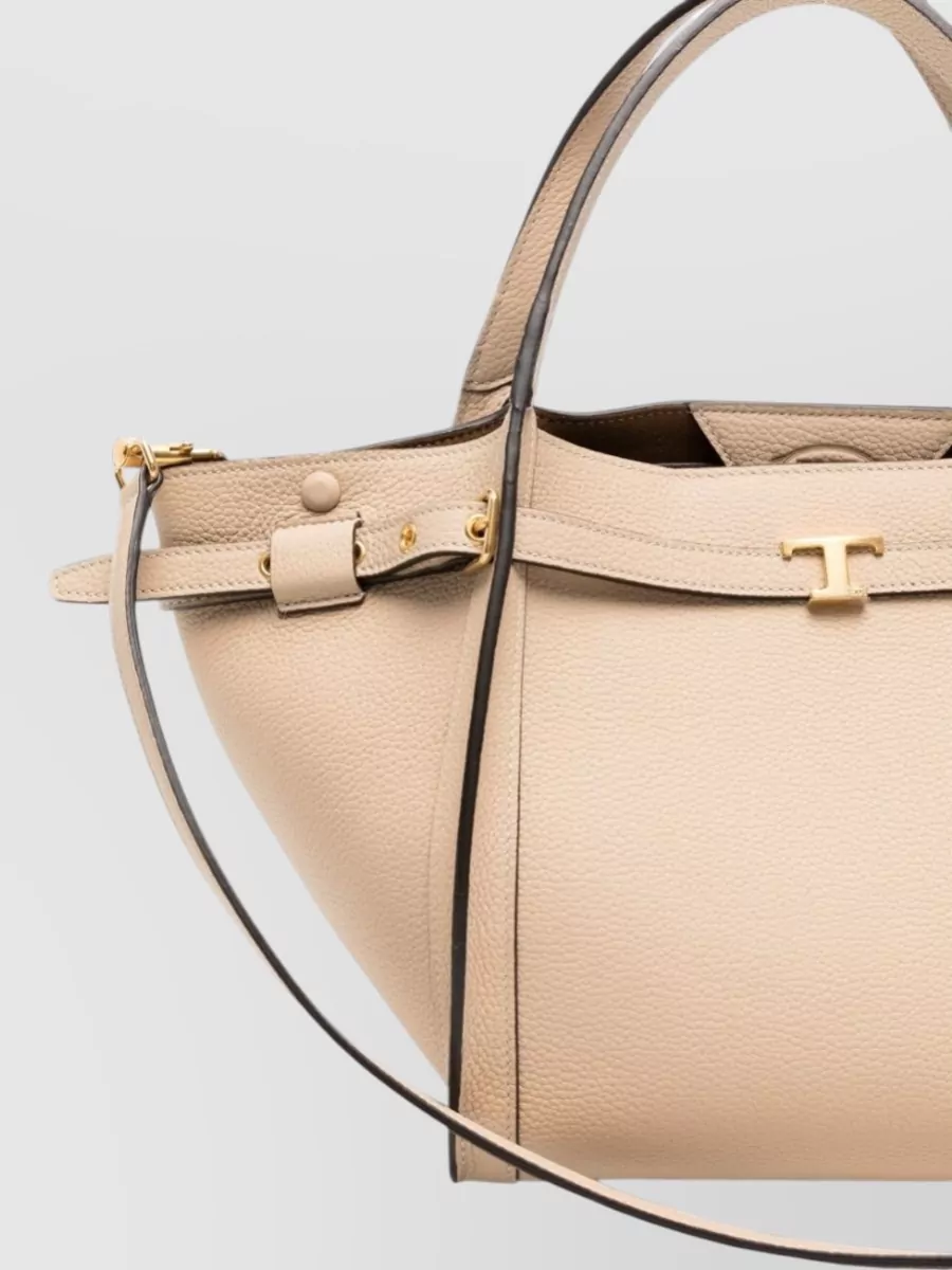 Tod's T Timeless Small Leather Tote Bag