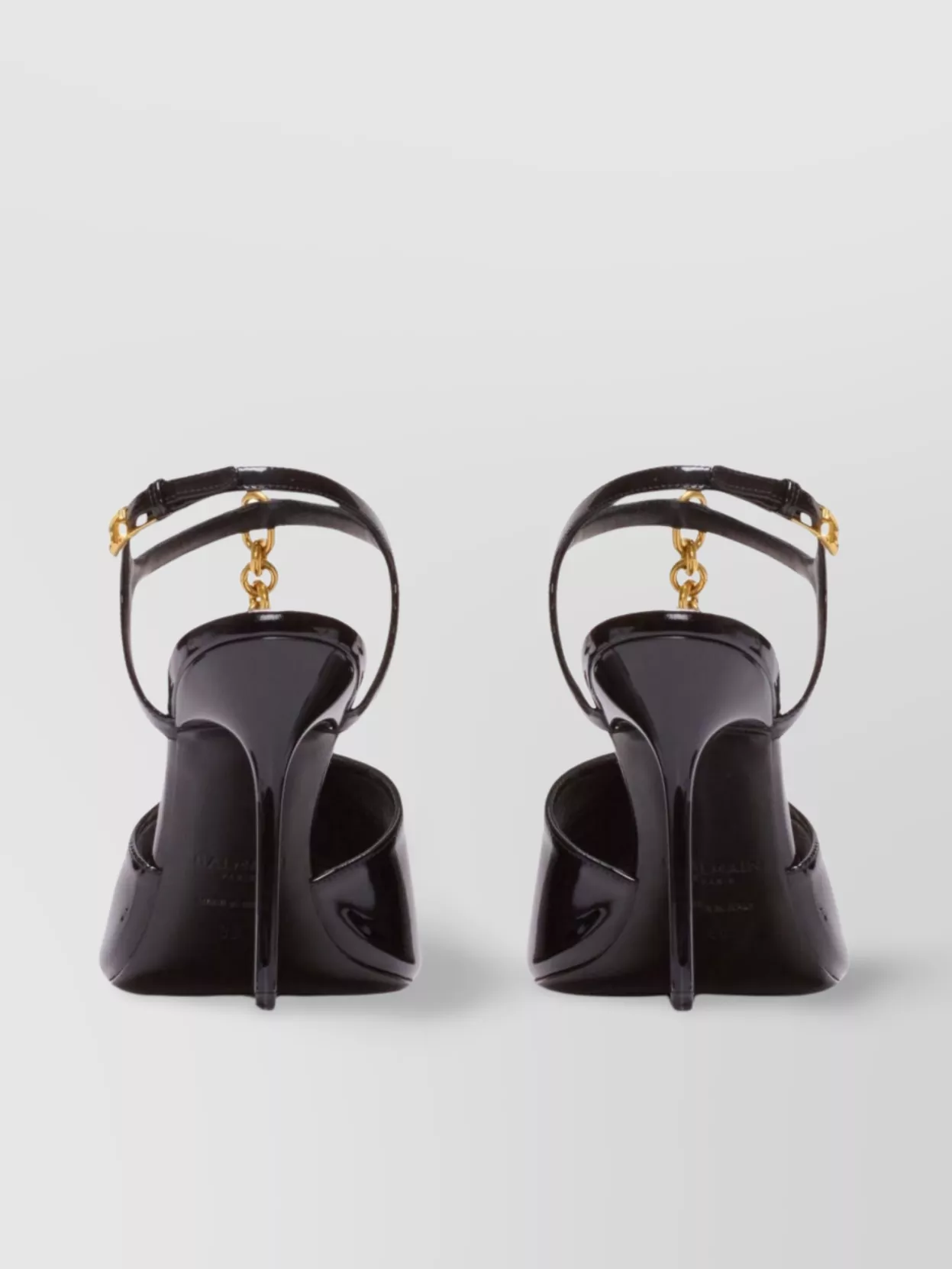 Balmain Chain Link Stiletto Sandals