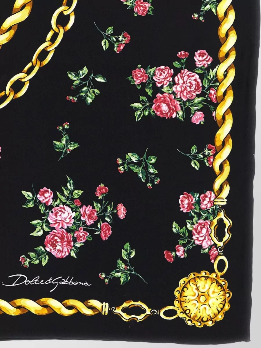 Dolce&Gabbana Silk Printed Scarf