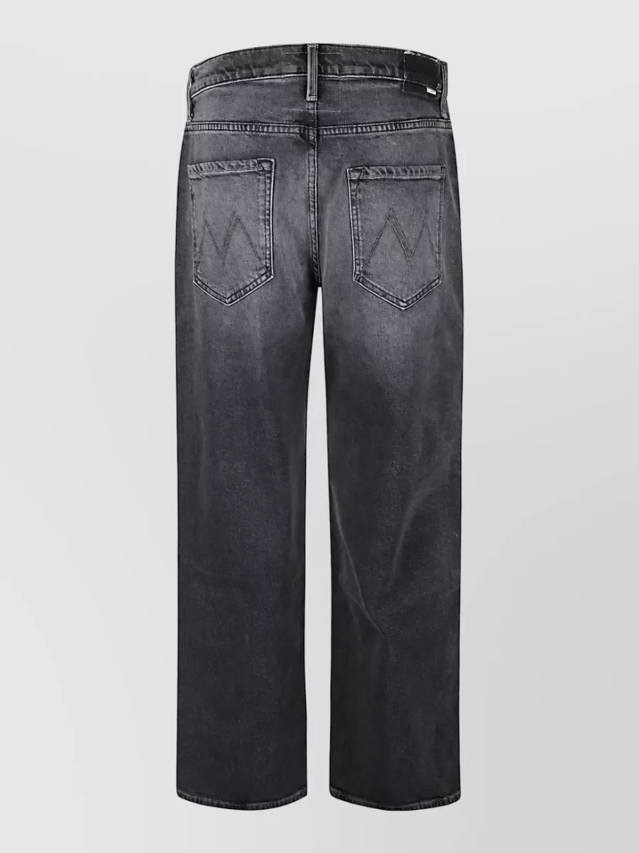 Mother Denim Straight-Leg Cropped Jeans