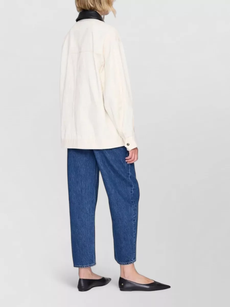 Anine Bing Cotton Single Breasted Coat