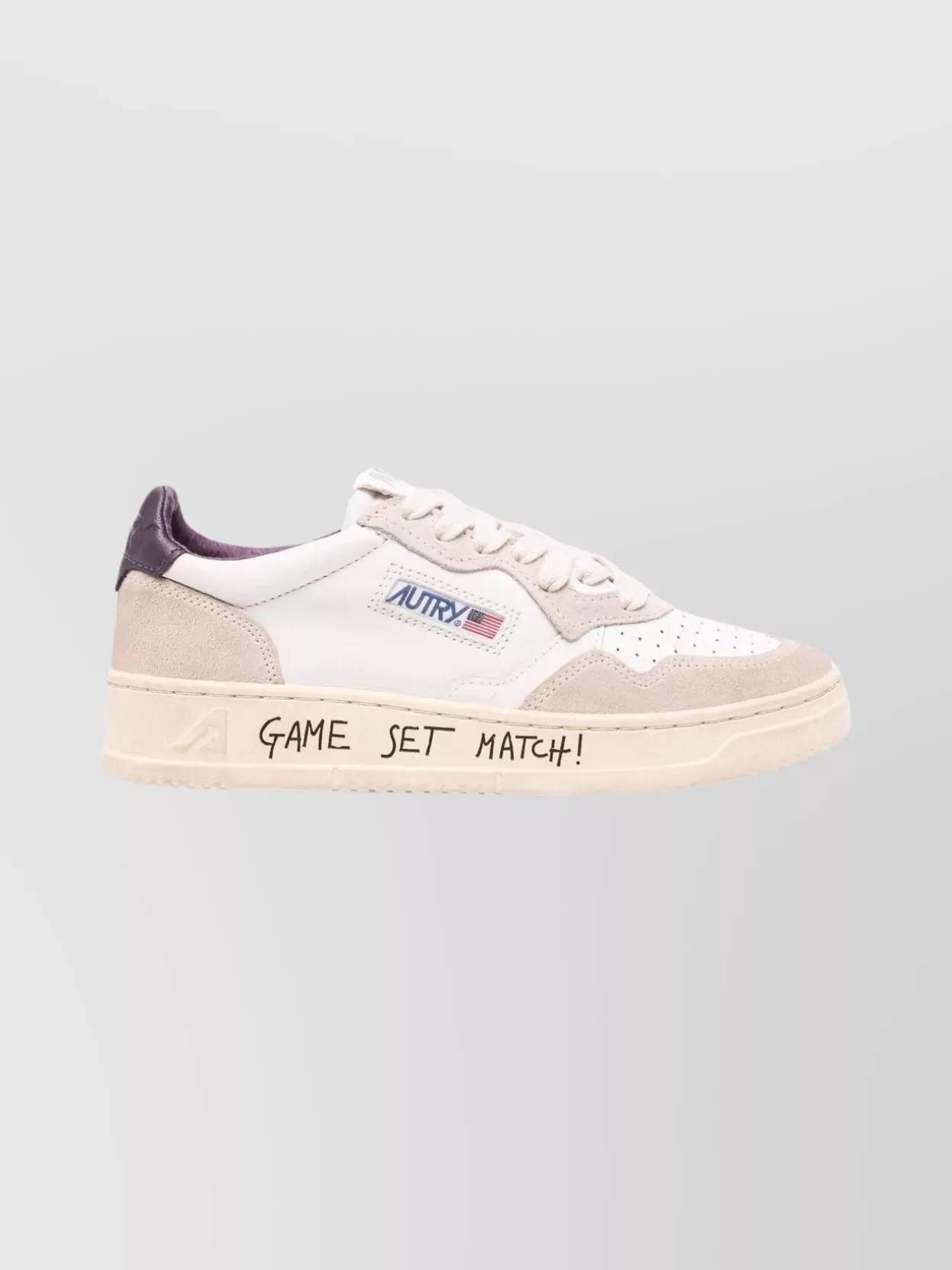 Autry Low Top Sneakers With Rubber Sole And Perforations