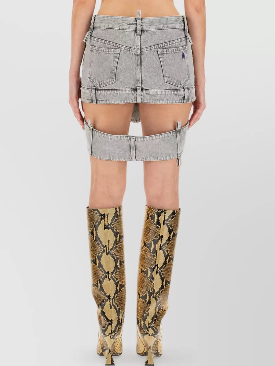 The Attico Denim Mini Shorts