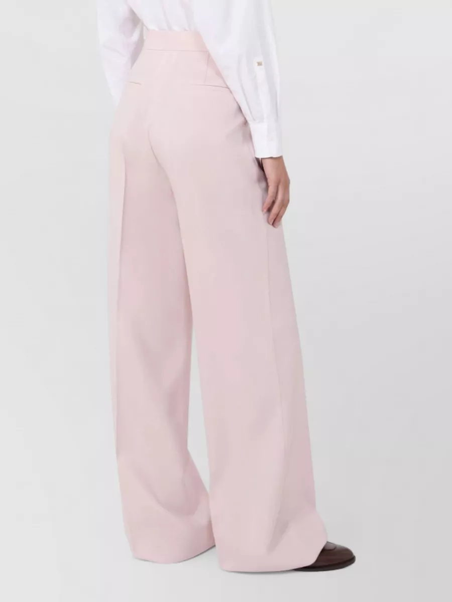 Max Mara Silk Blend High-Rise Wide-Leg Trousers