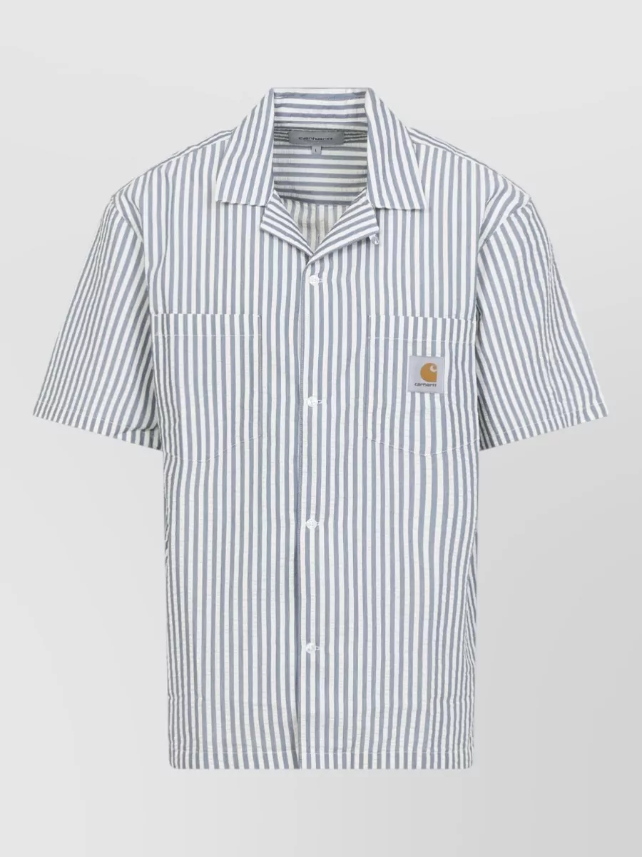 Carhartt Wip Striped Short-Sleeve Bowling Shirt