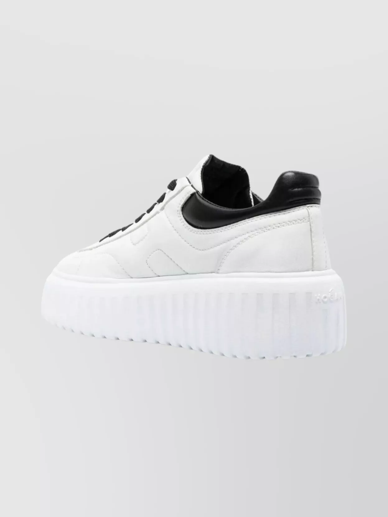 Hogan Stylish Sneakers With Platform And Textured Sole In White