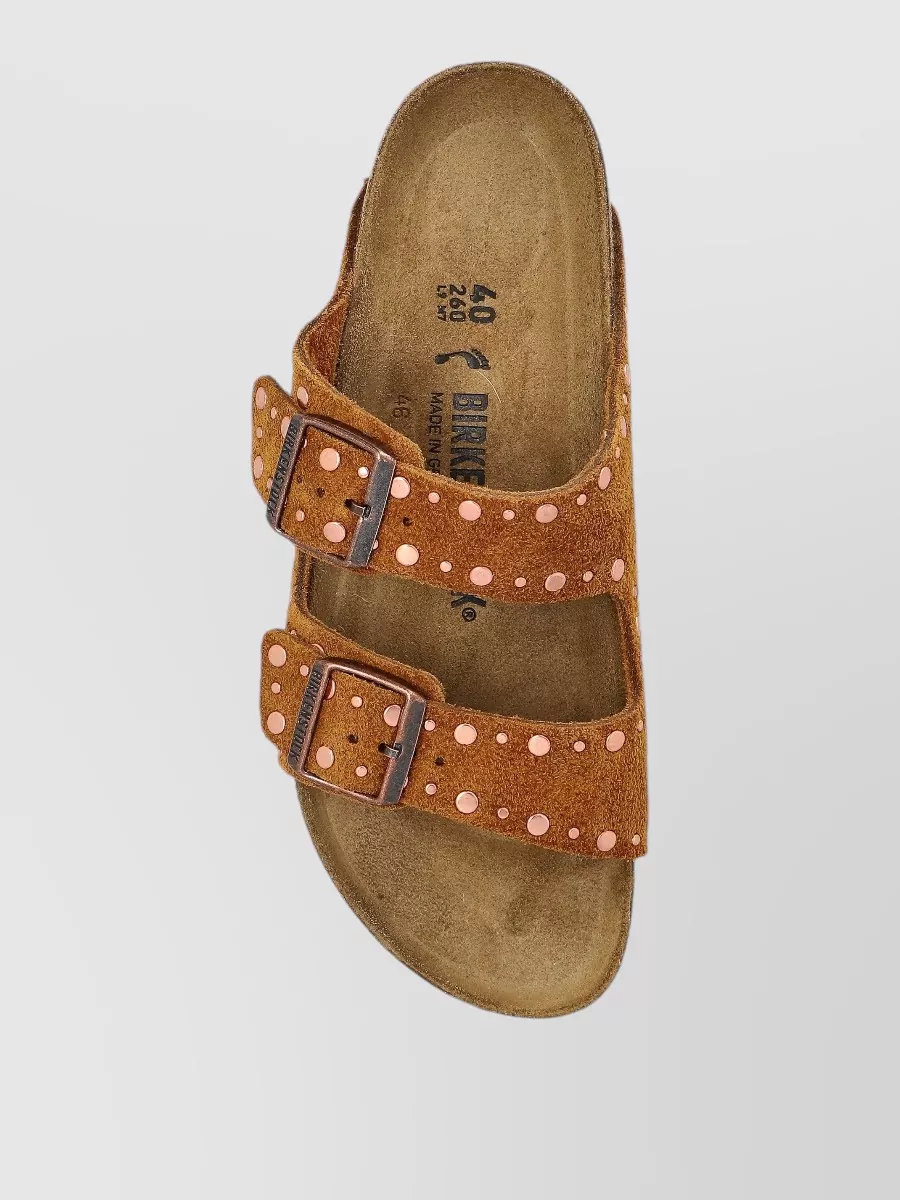 Birkenstock Suede Leather Studded Sandals