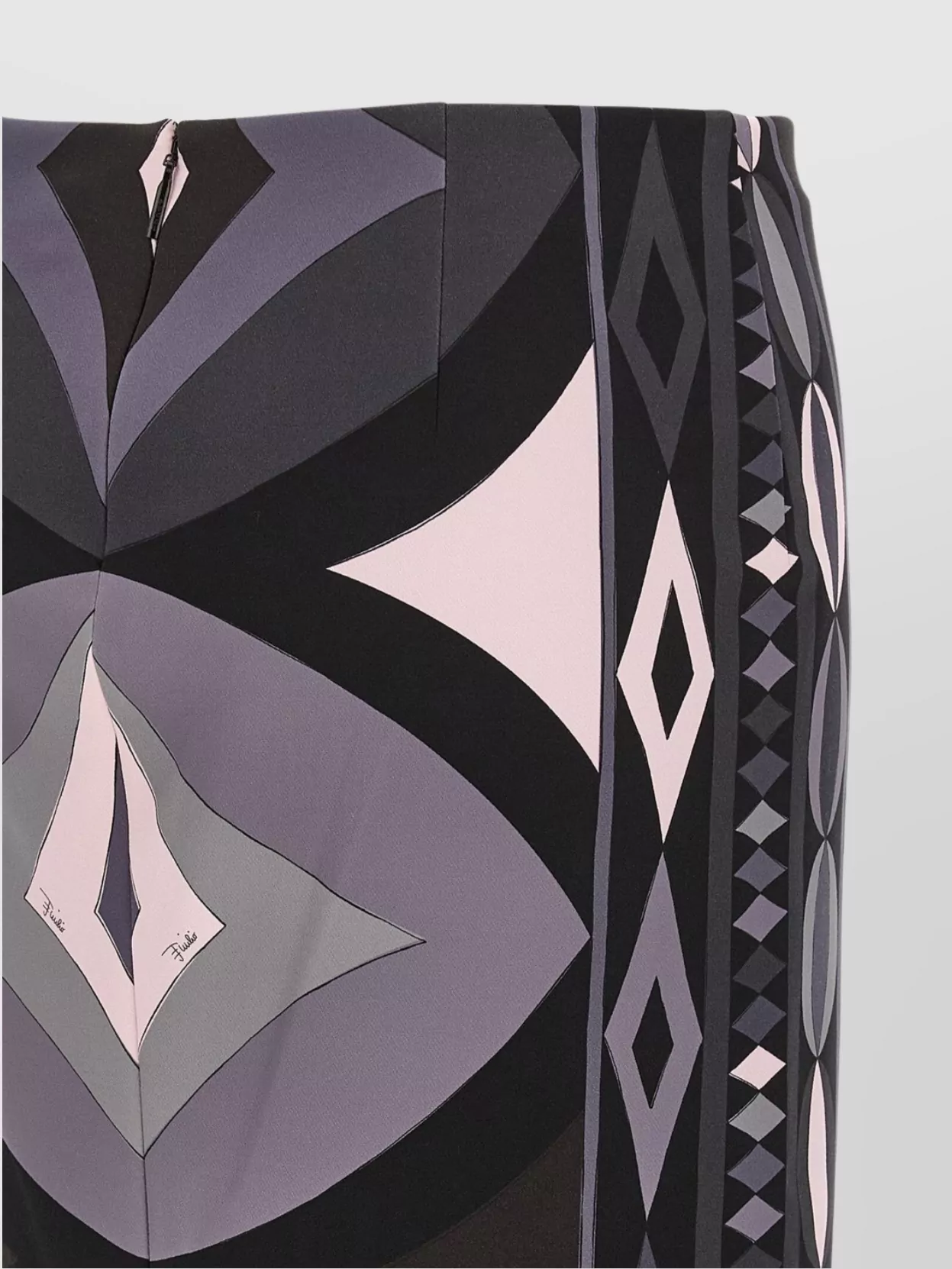 Pucci High Waist Fitted Skirt With Geometric Pattern