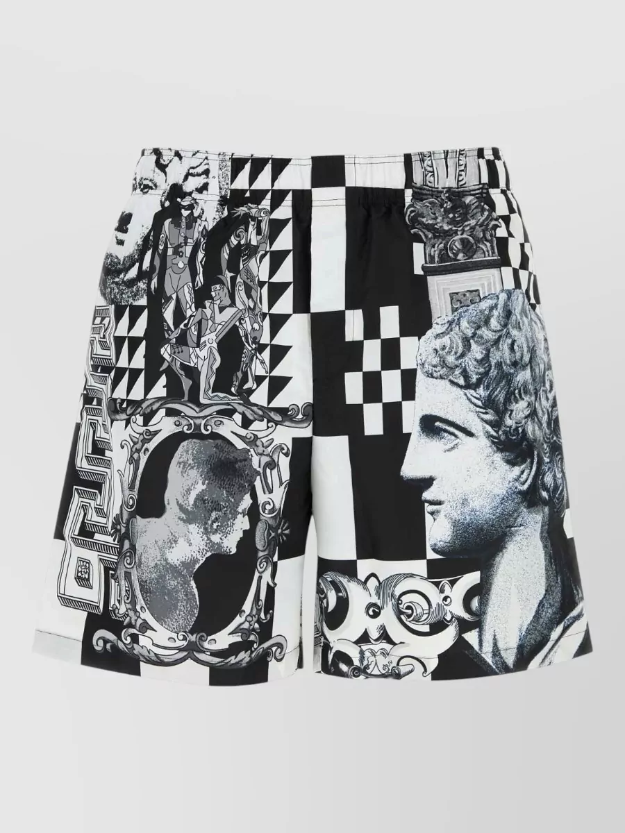 Versace printed swim shorts