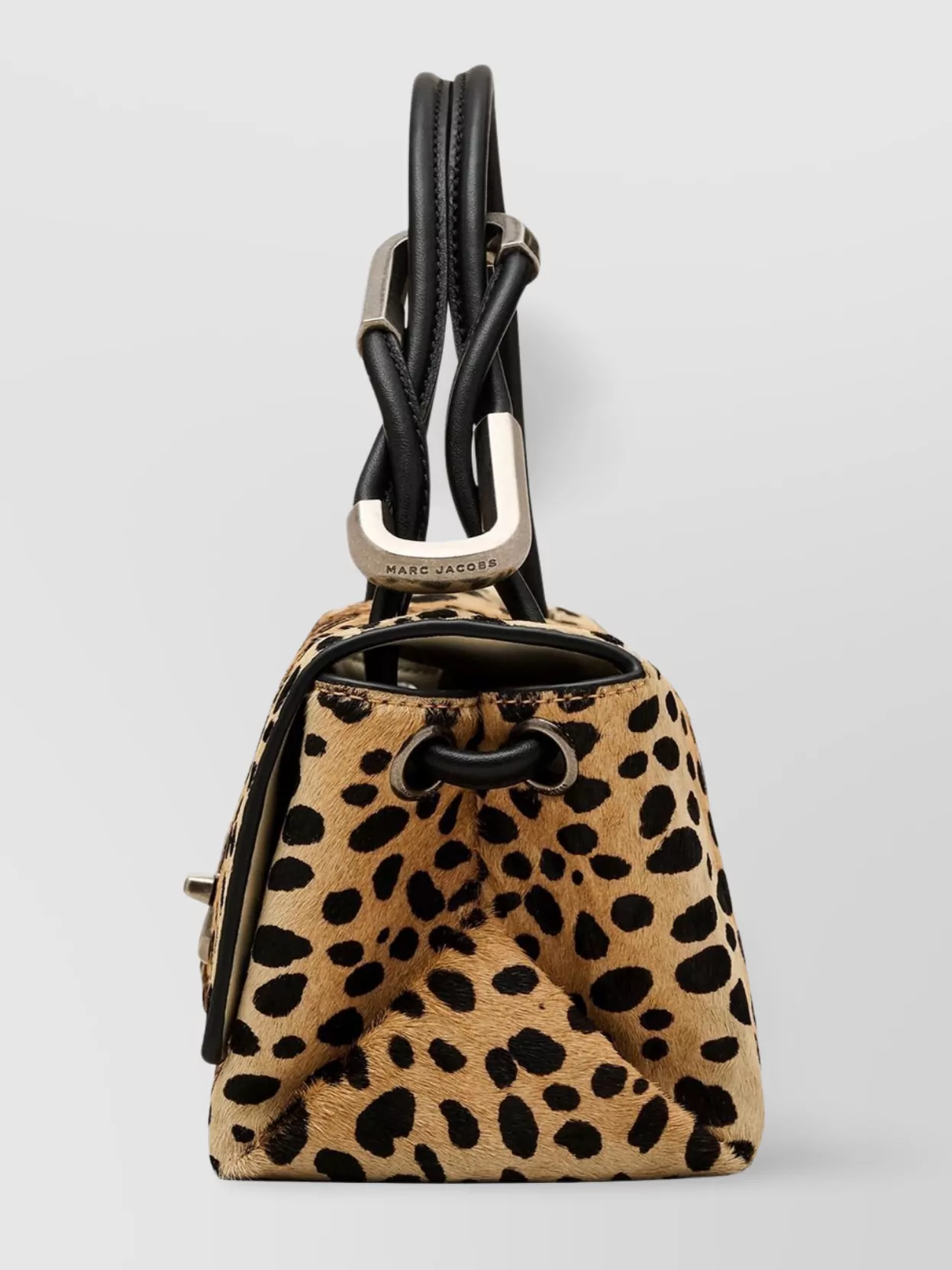 Marc Jacobs Double Handle Leopard Print Shoulder Bag