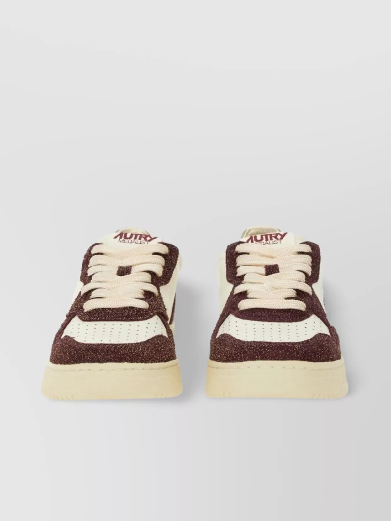 Autry Sneakers With Contrast Panels And Perforated Toe