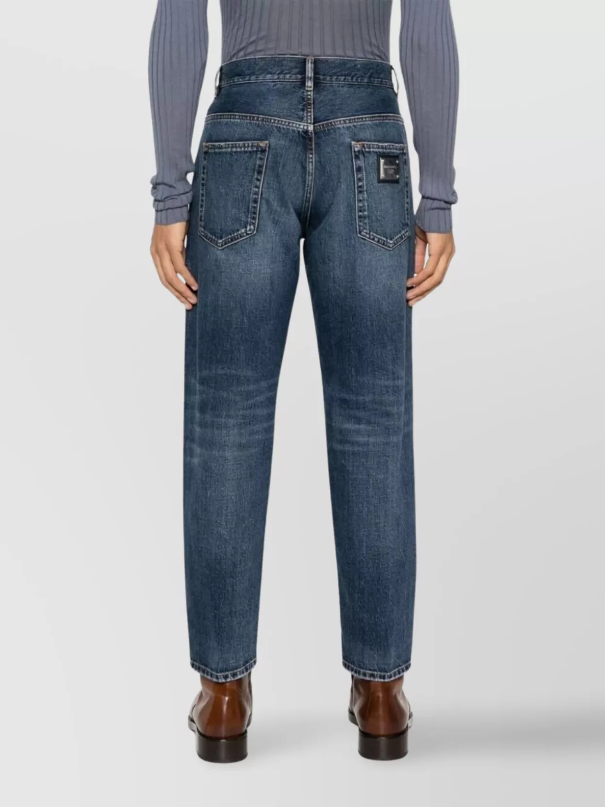Dolce&Gabbana Straight Jeans Faded Effect