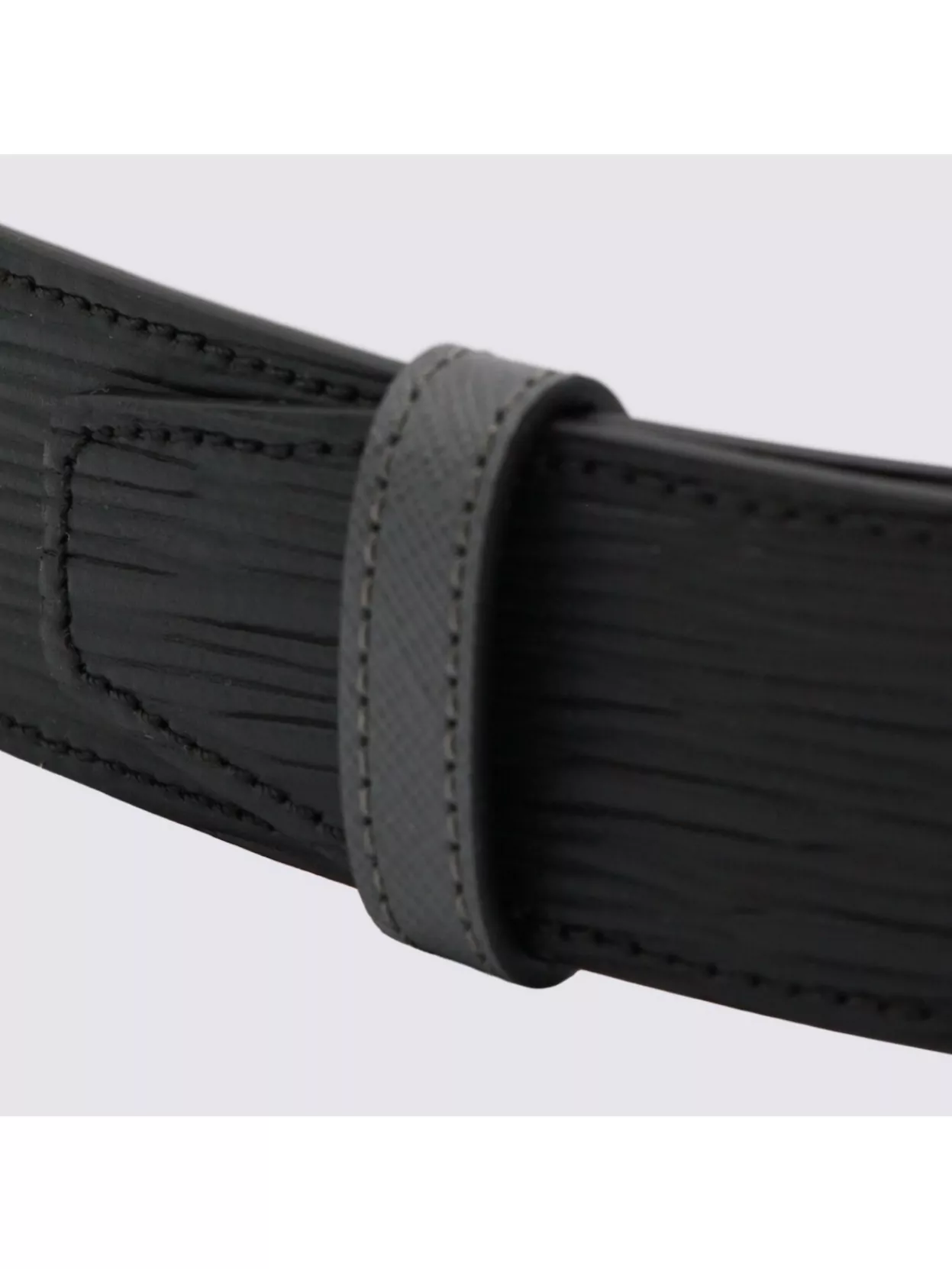 Montblanc Adjustable Textured Belt Silver Buckle