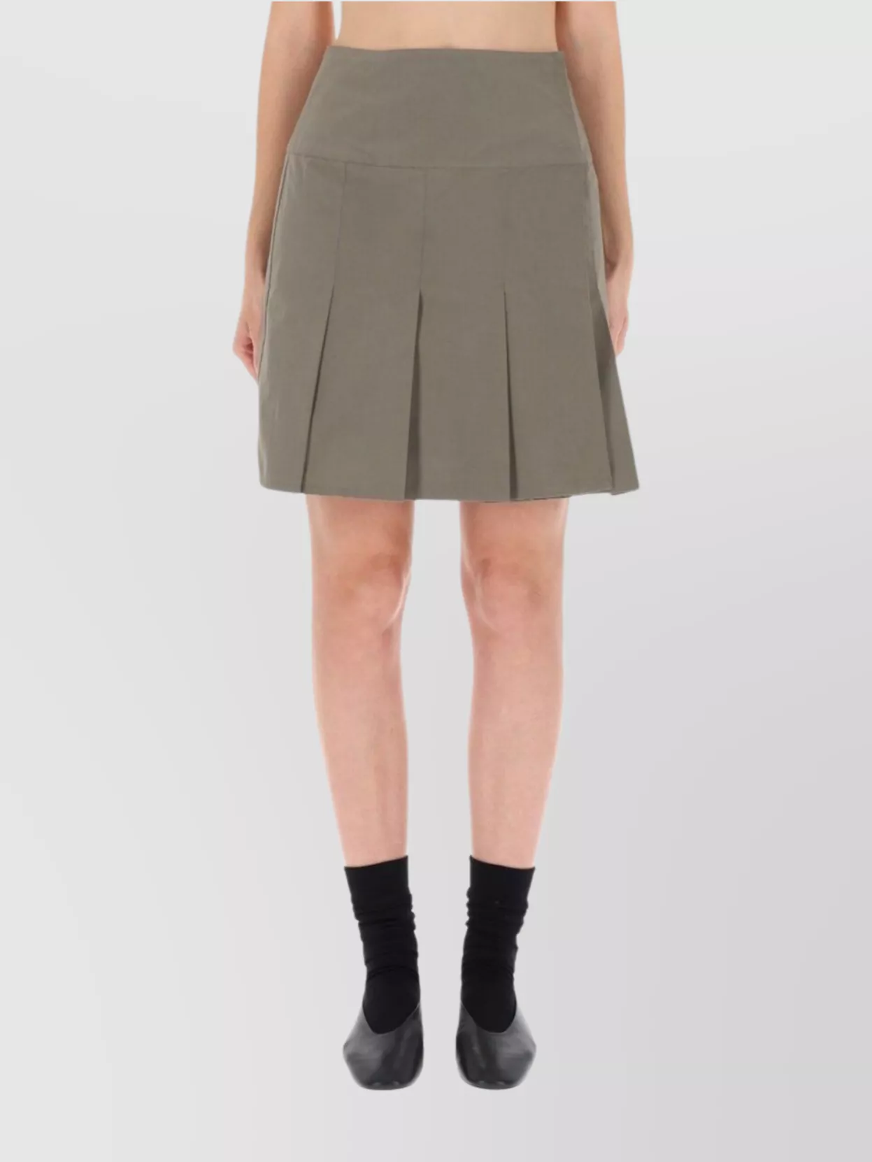 Our Legacy High Waist Pleated Knee-Length Skirt