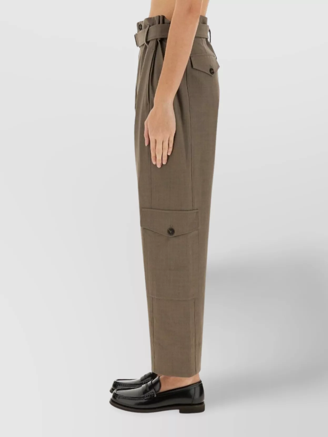 Brunello Cucinelli Utility Trousers With Belt And Pockets