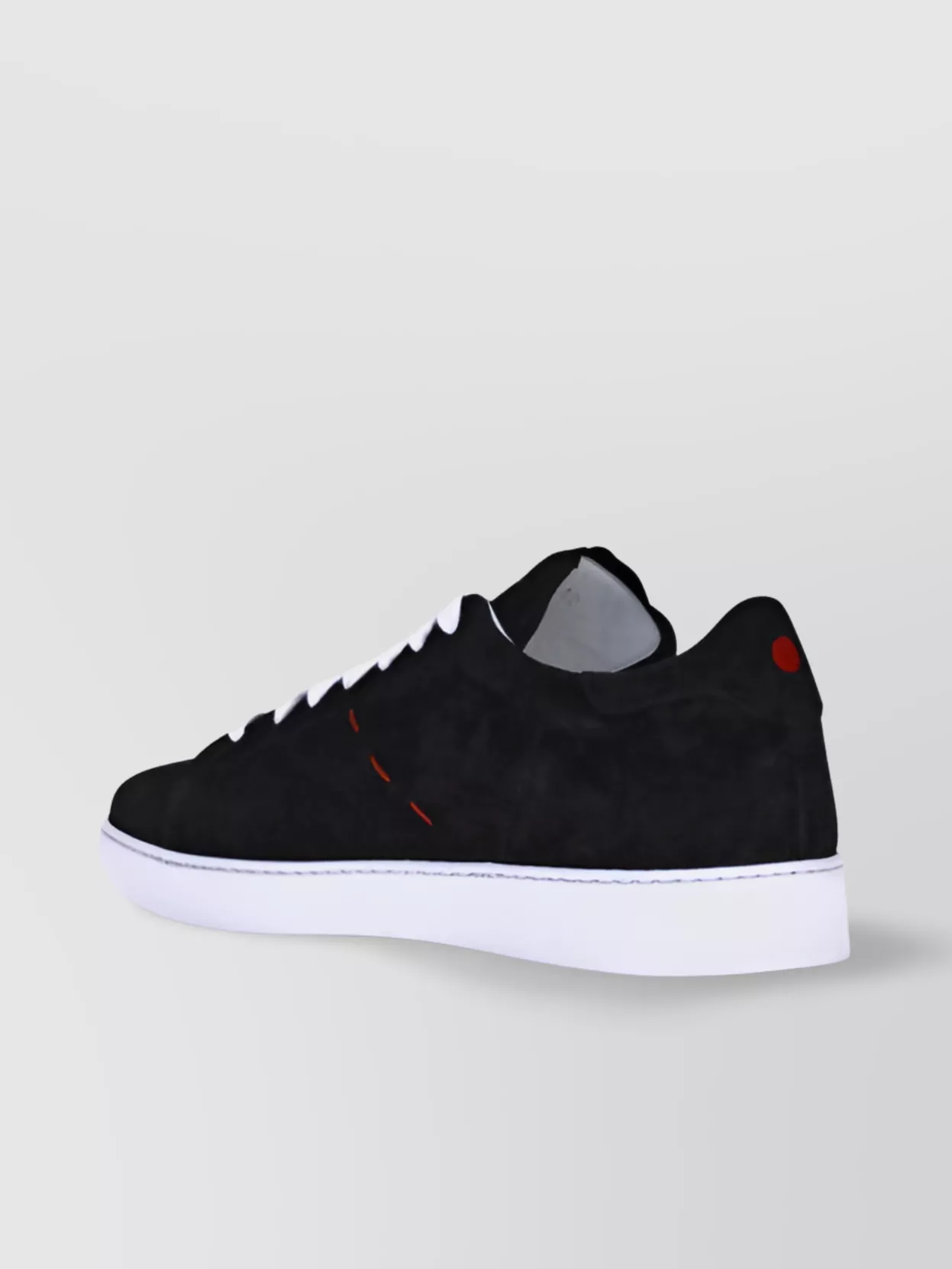 Kiton Handcrafted Leather Sneakers Contrasting Sole