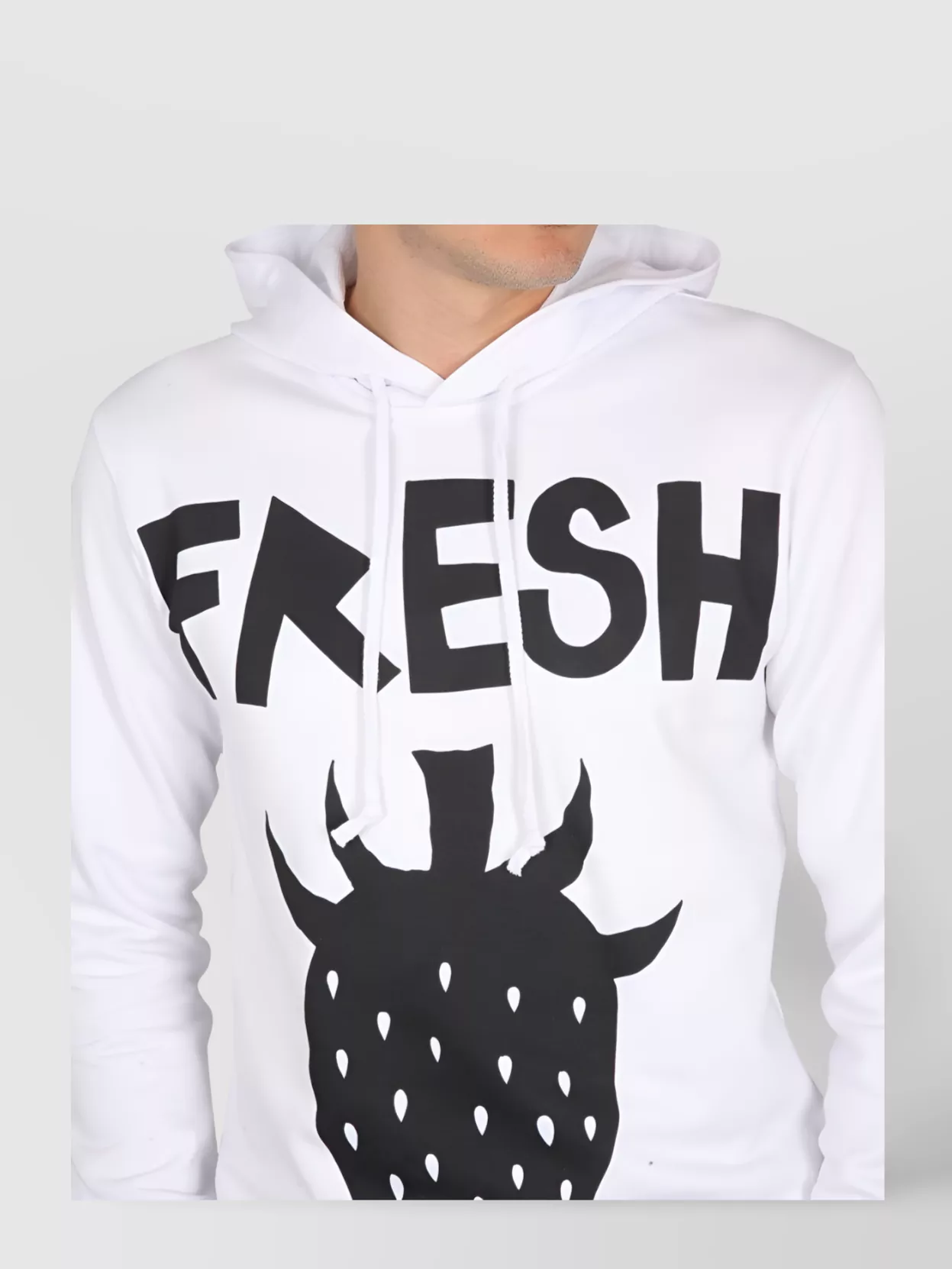 Comme Des Garçons Westfall Strawberry Graphic Hoodie