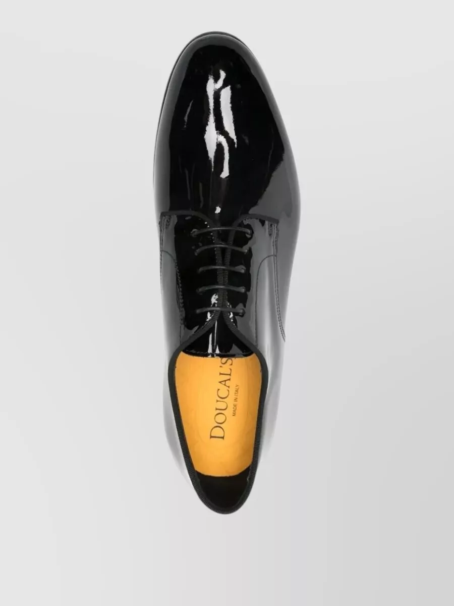 Doucal's Calf Leather Derby Oxford Shoes