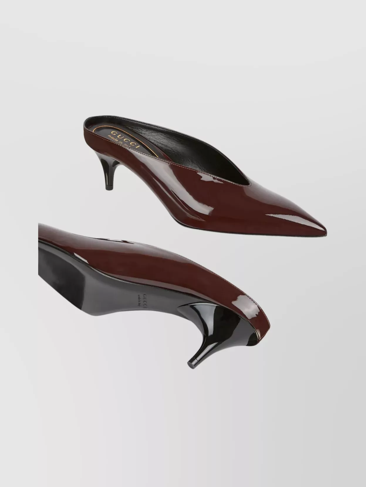 Gucci Heeled Mules With Pointed Toe Design