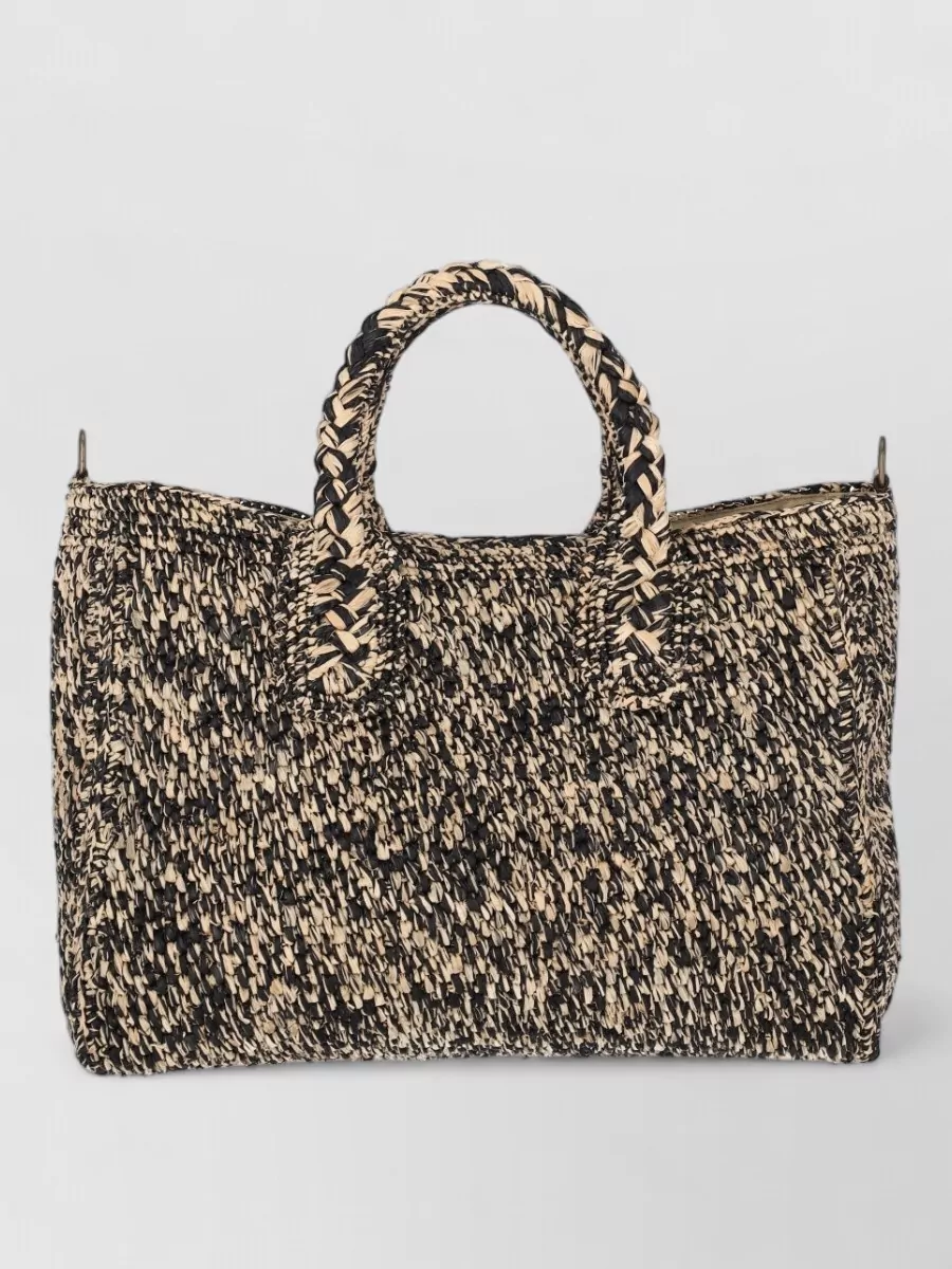 Ibeliv Raffia Crochet Shoulder Bag
