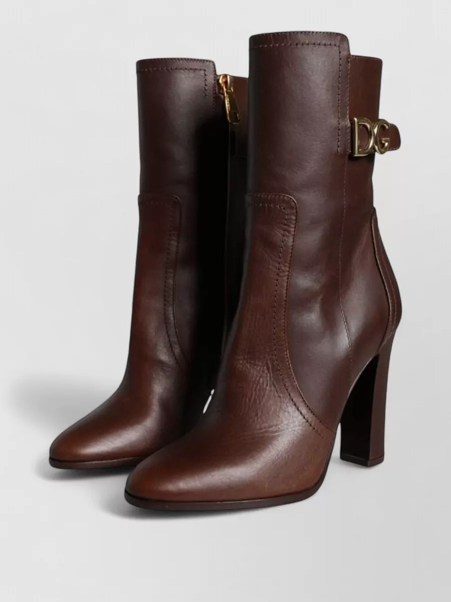 Dolce&Gabbana leather mid-calf boots