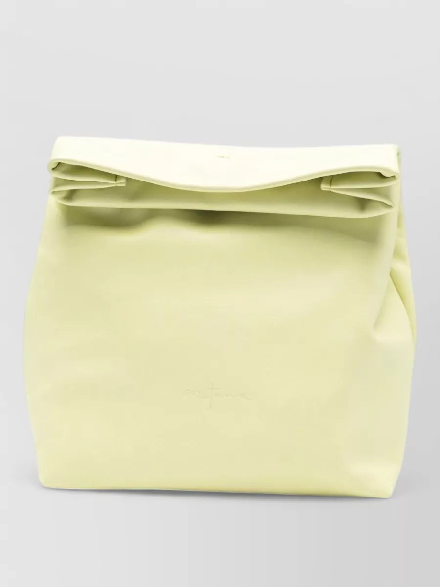 Cortana leather clutch bag