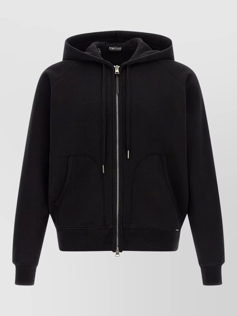 Tom Ford Cotton zip-up hooded jacket