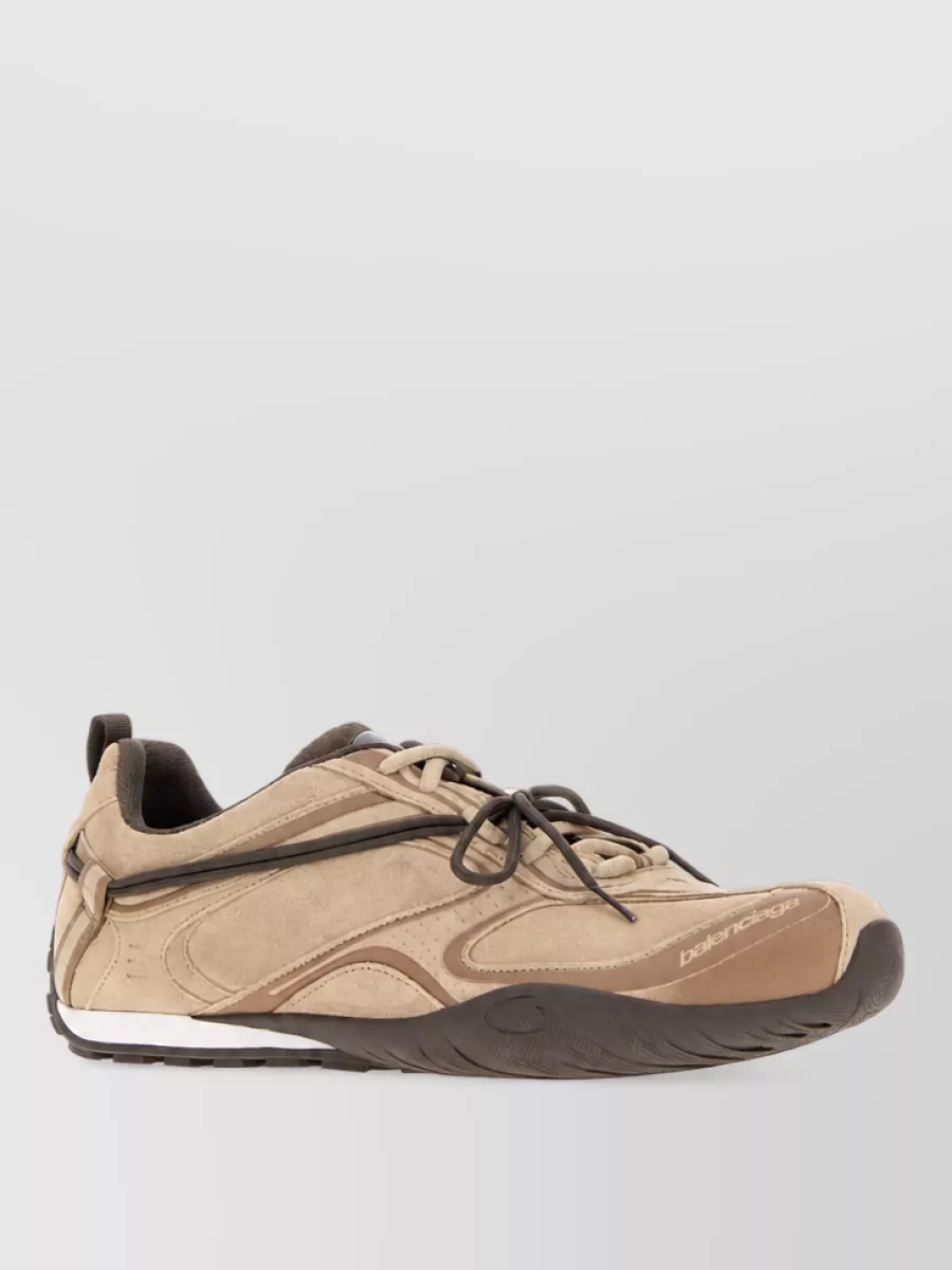 Balenciaga leather lace-up sneakers