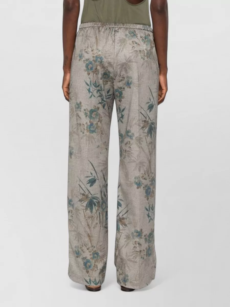Forte Forte Printed Straight-Leg Trousers