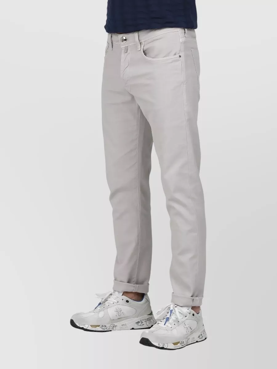 Incotex Trousers Belt Loops Five Pocket Rolled Cuffs