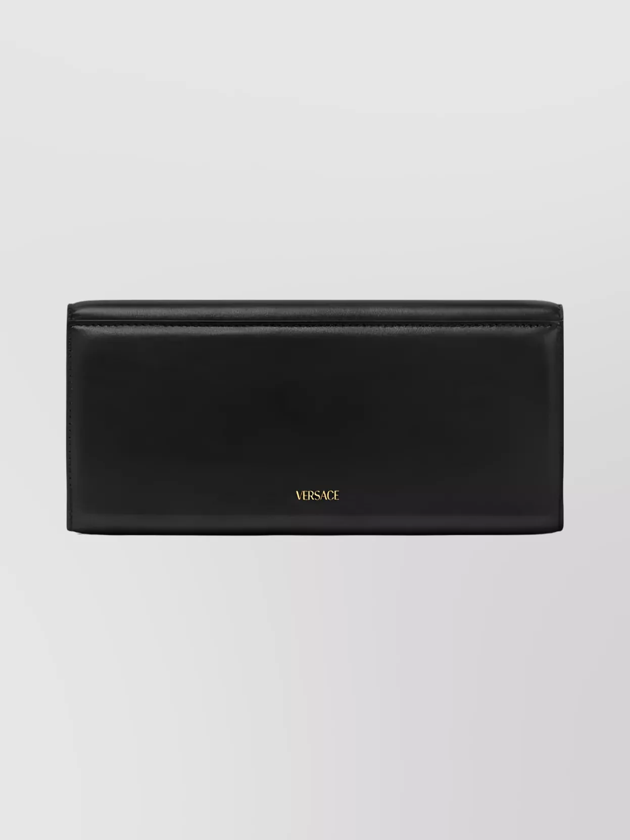 Versace Medusa-plaque Calfskin Shoulder Bag In Black