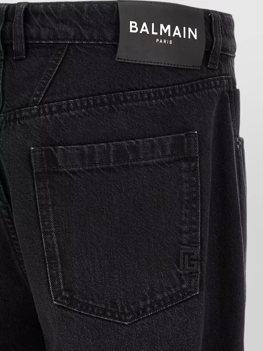 Balmain Denim Straight-Leg Jeans