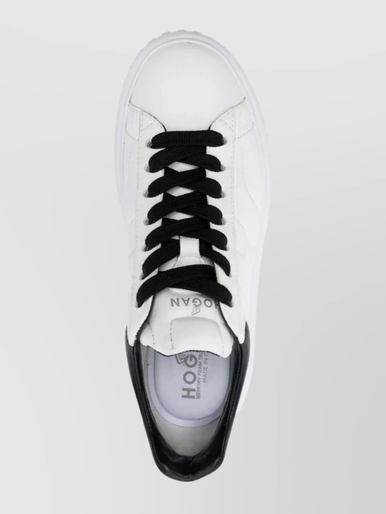 Hogan Stylish Sneakers With Platform And Textured Sole In White