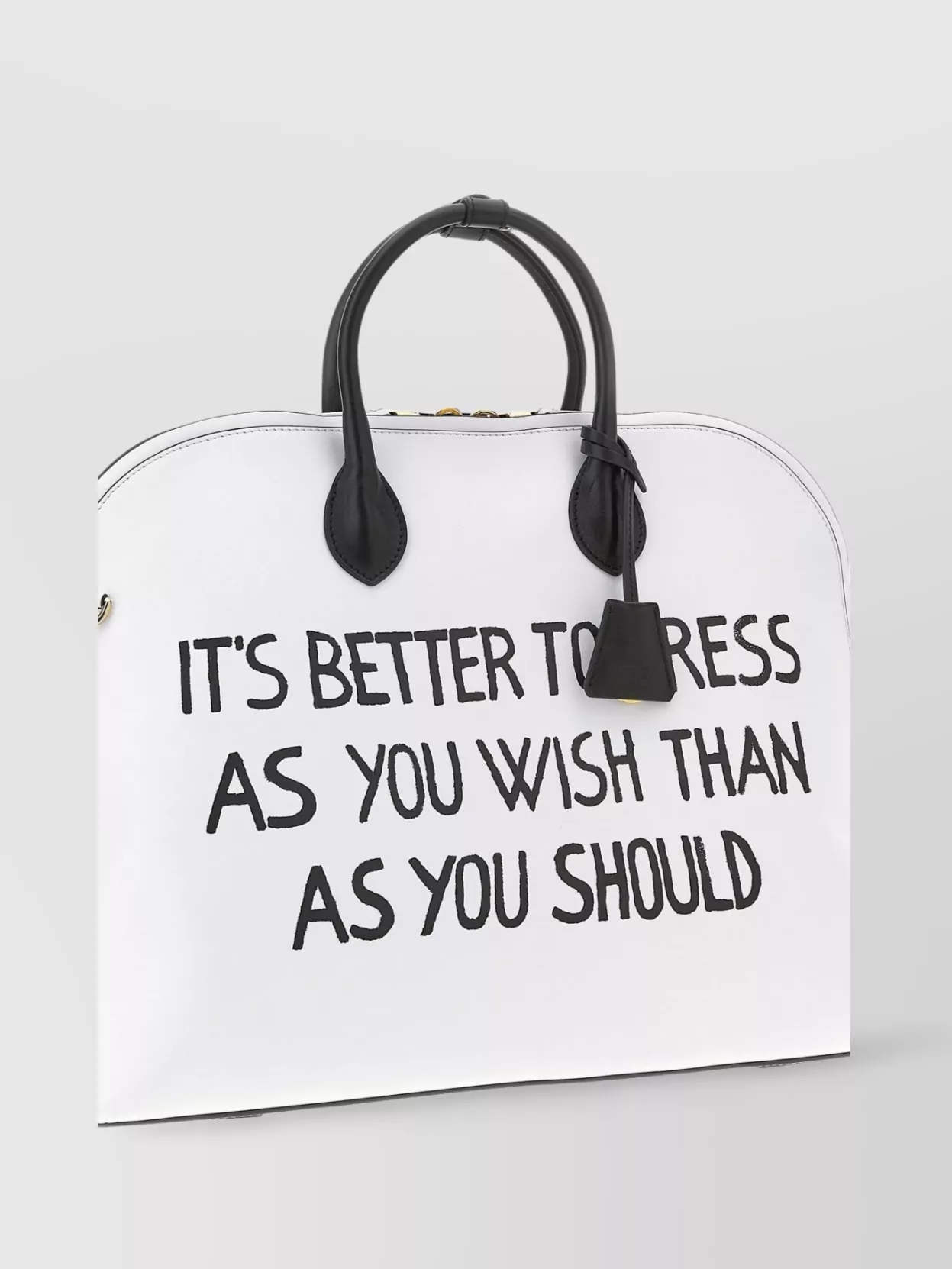 Moschino 'stamped' Tote Bag With Detachable Strap