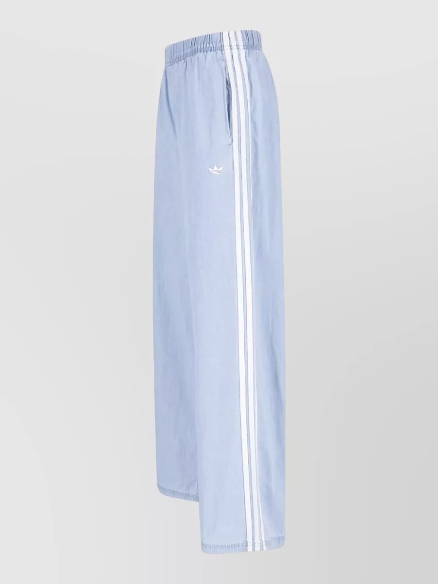 Adidas Cotton Straight-Leg Wide-Leg Trousers