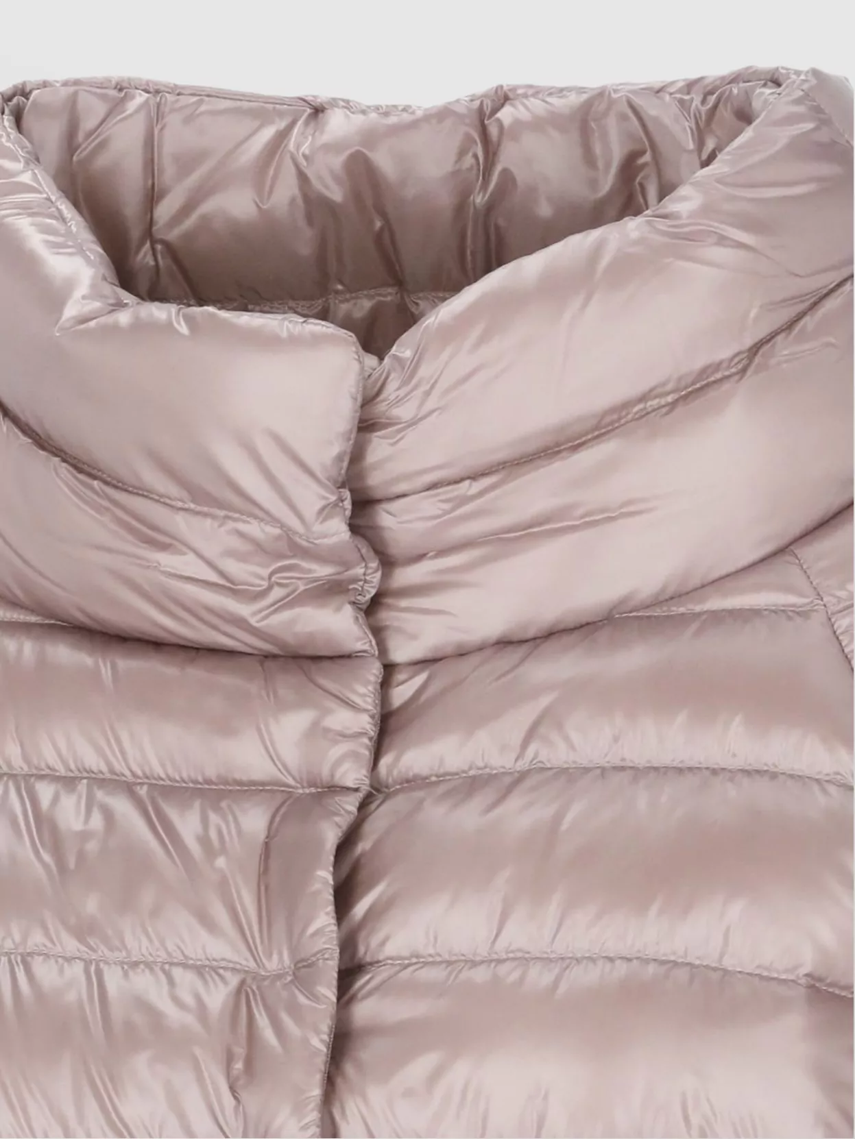 Herno Funnel Neck Puffer Jacket In Pink
