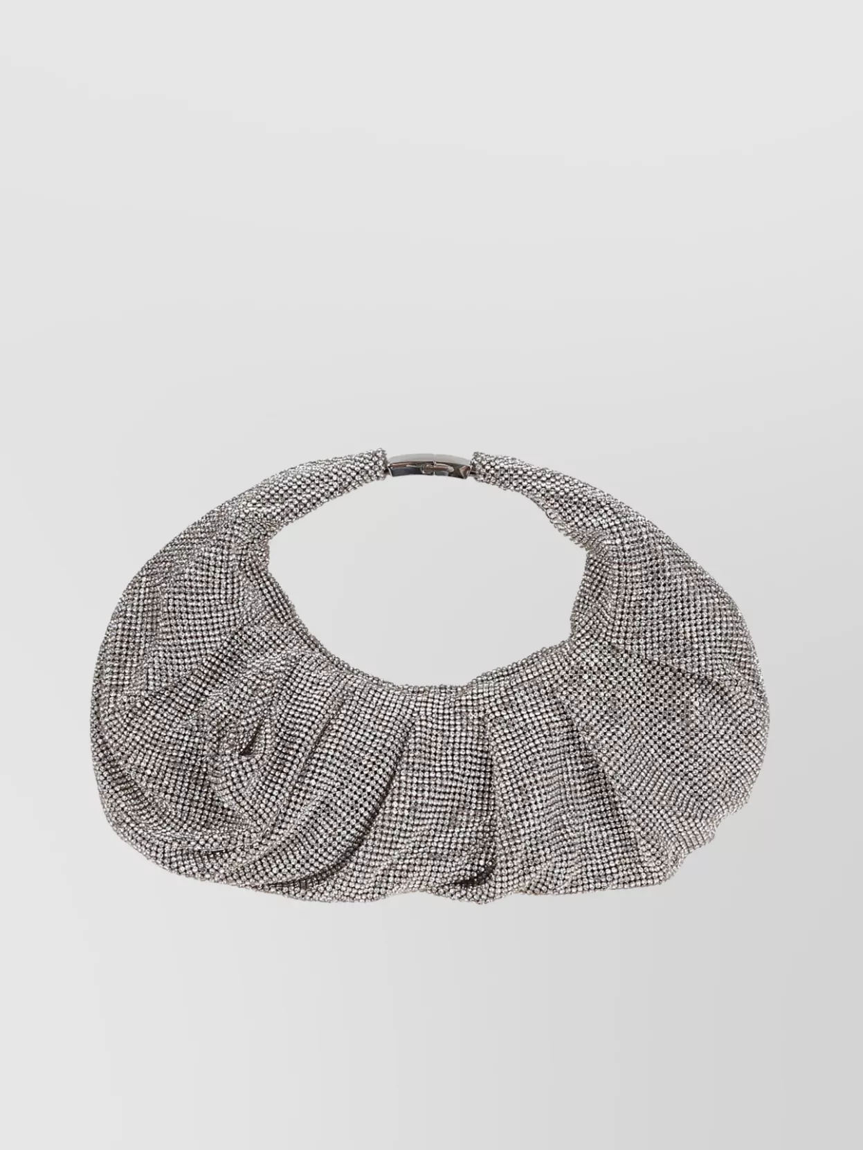 Benedetta Bruzziches Yennefer Mesh Metallic Crystal Top-handle Bag