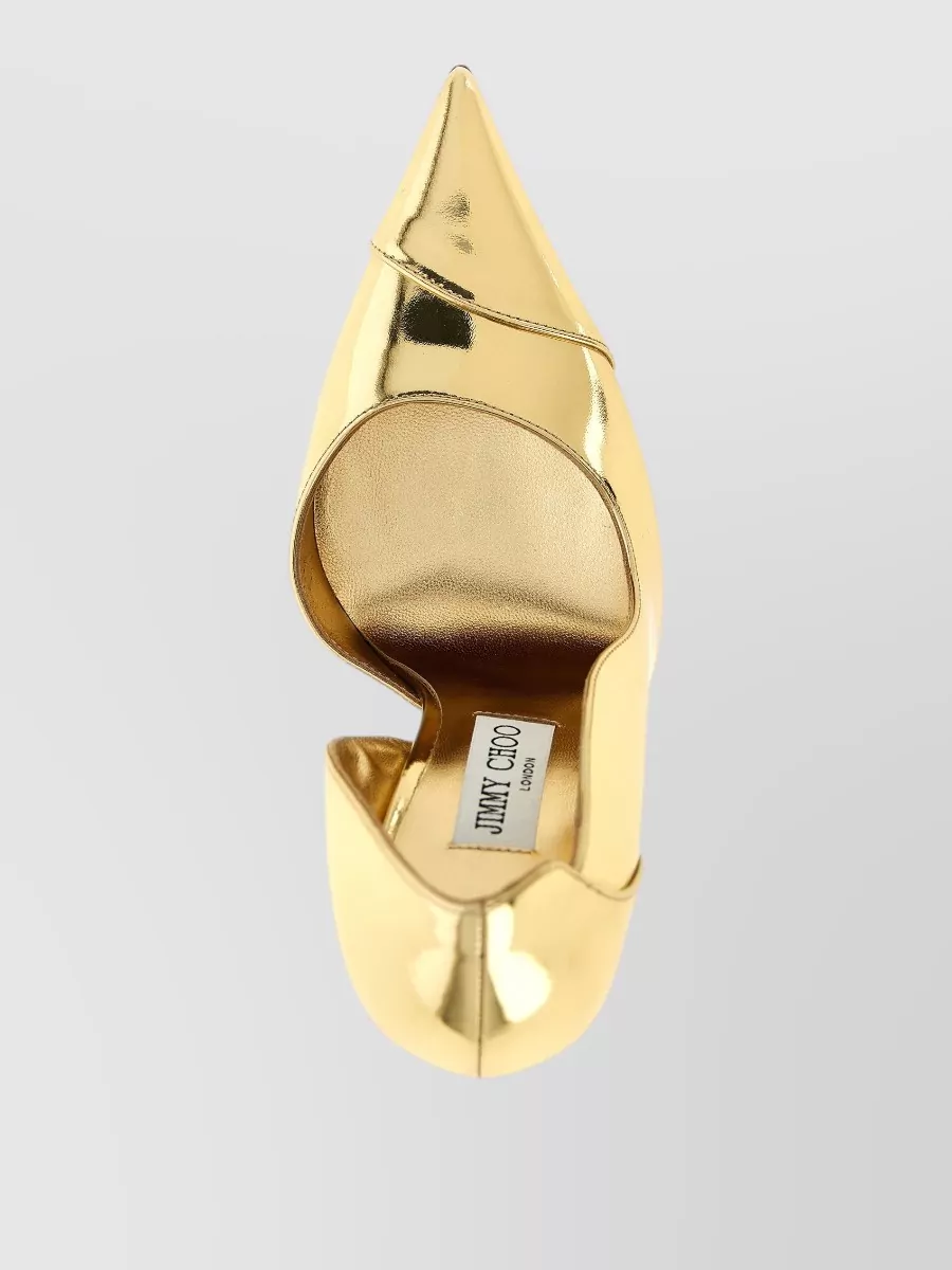 Jimmy Choo Brigitte Pumps Pointed Toe Metallic Cutout