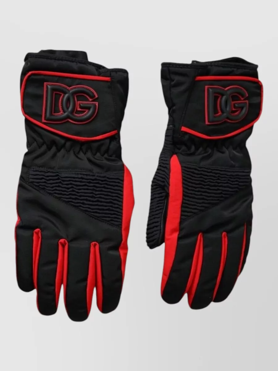Dolce&Gabbana Nylon Wrist-Length Gloves