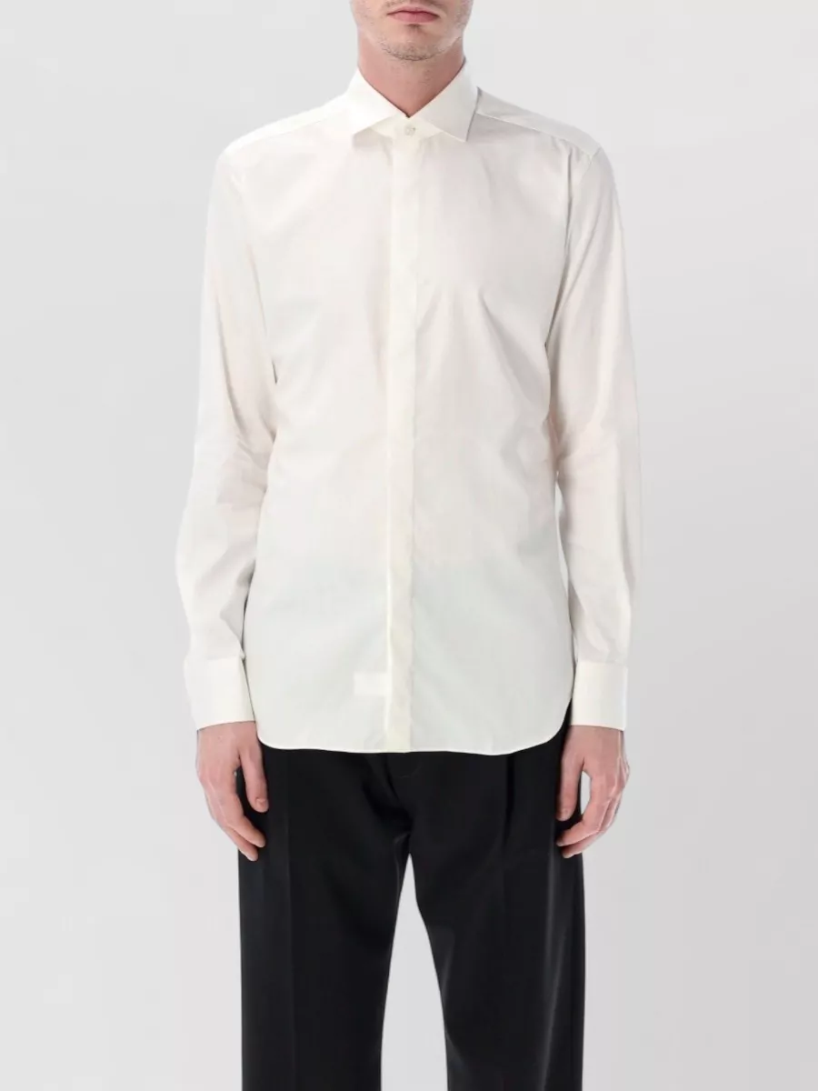 Xacus cotton tailored french collar shirt