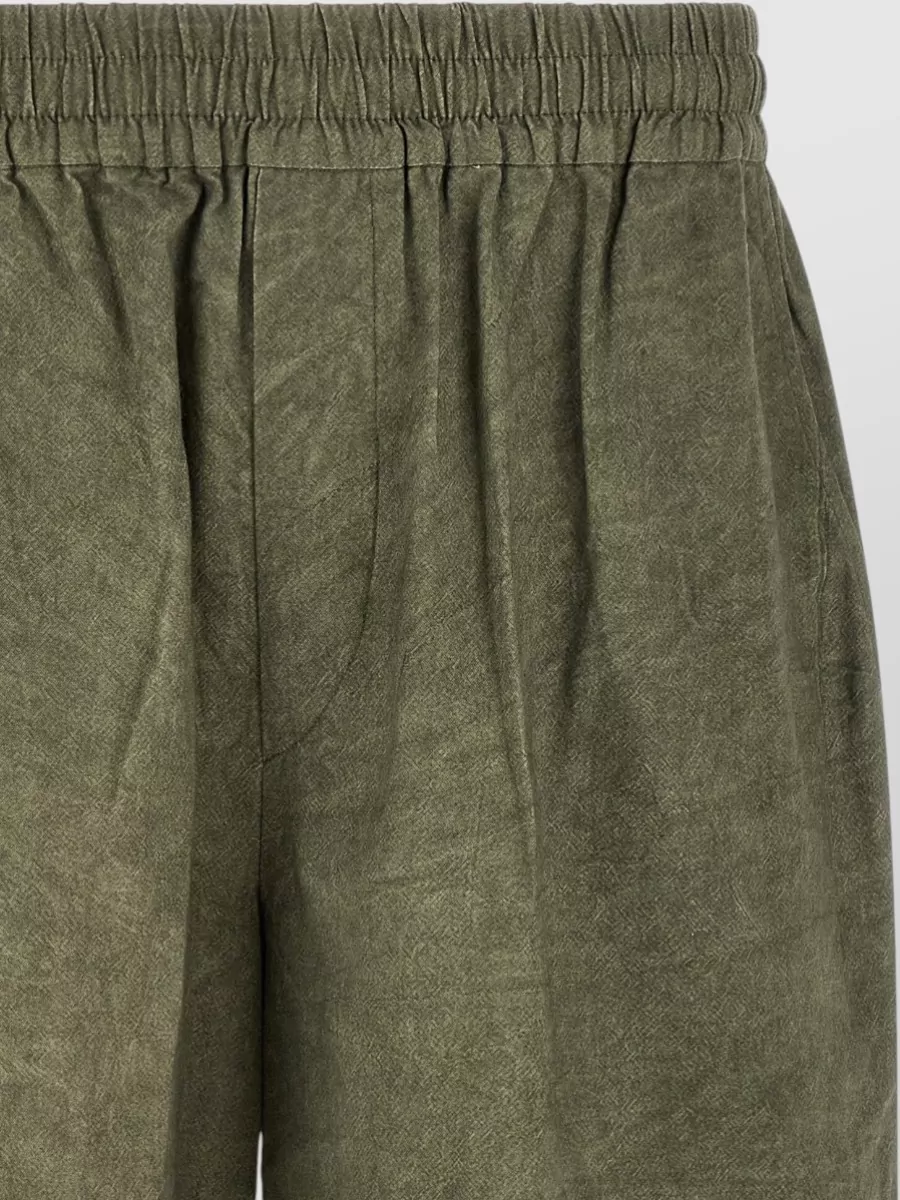 Isabel Marant Cotton Embroidered Tailored Bermuda Shorts