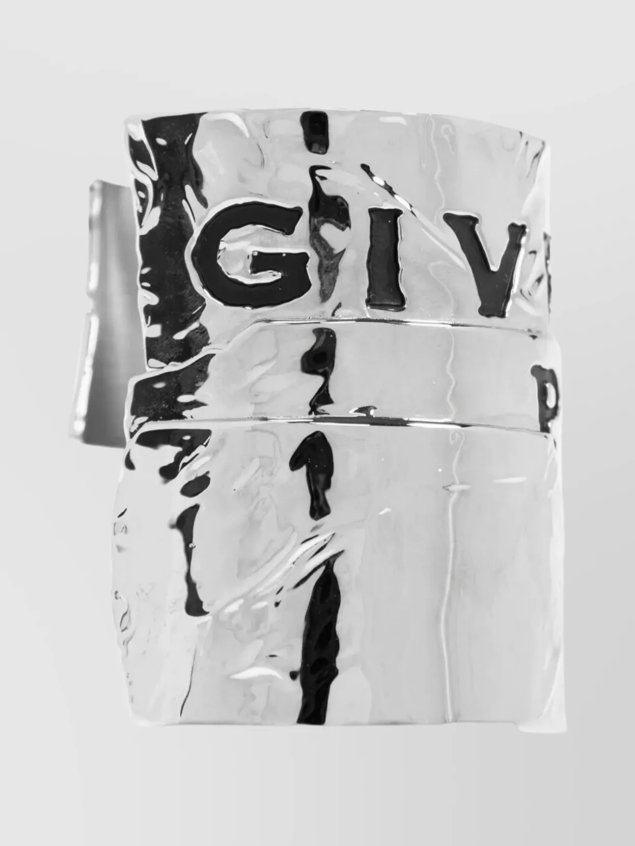 Givenchy Tape Textured Metal Cuff Bracelet Accessories