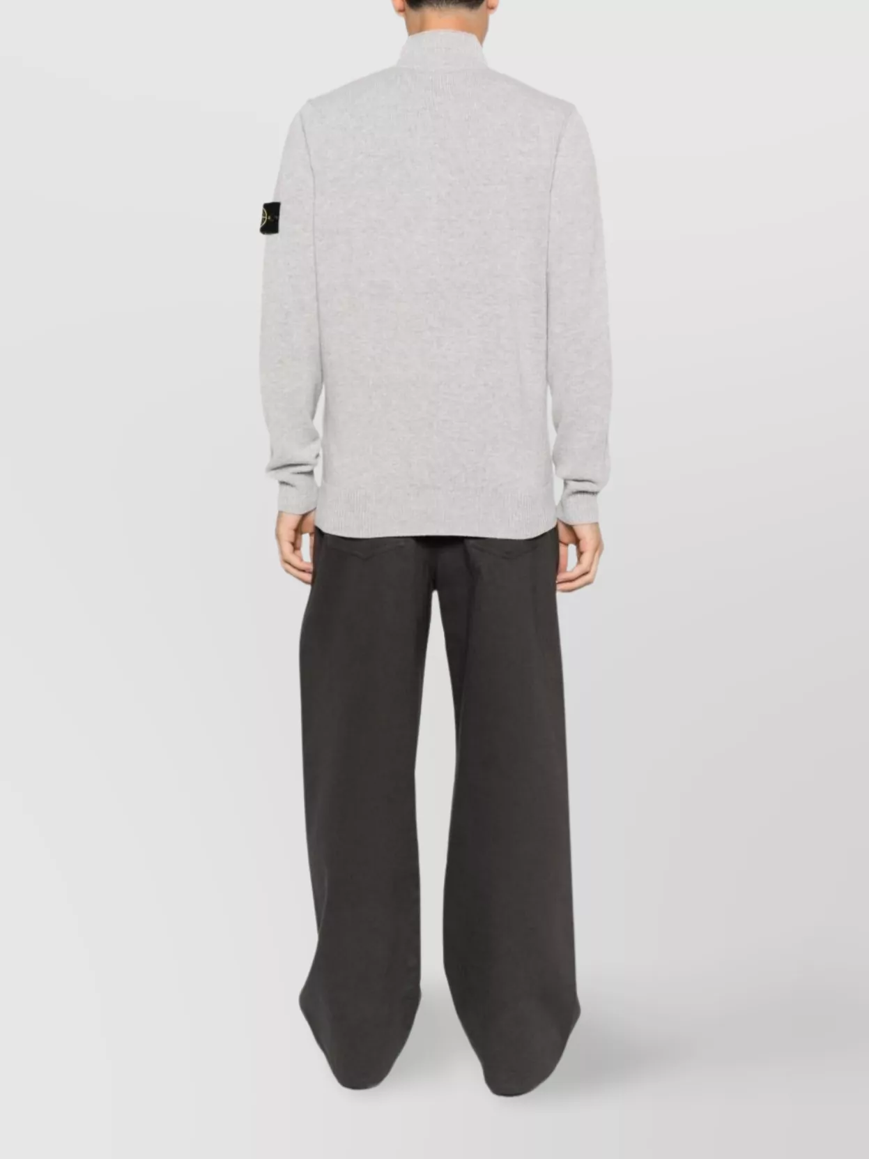 Stone Island High Neck Ribbed Sweater