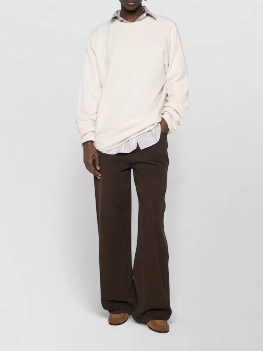 Extreme Cashmere Cashmere Ribbed Crewneck Sweatshirt
