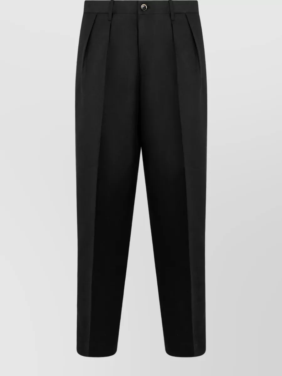 Nine In The Morning wool linen straight leg tailored trousers