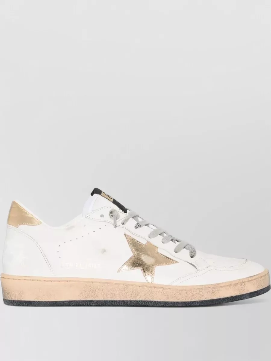Golden Goose Ballstar Leather Sneakers Star Heel Detail