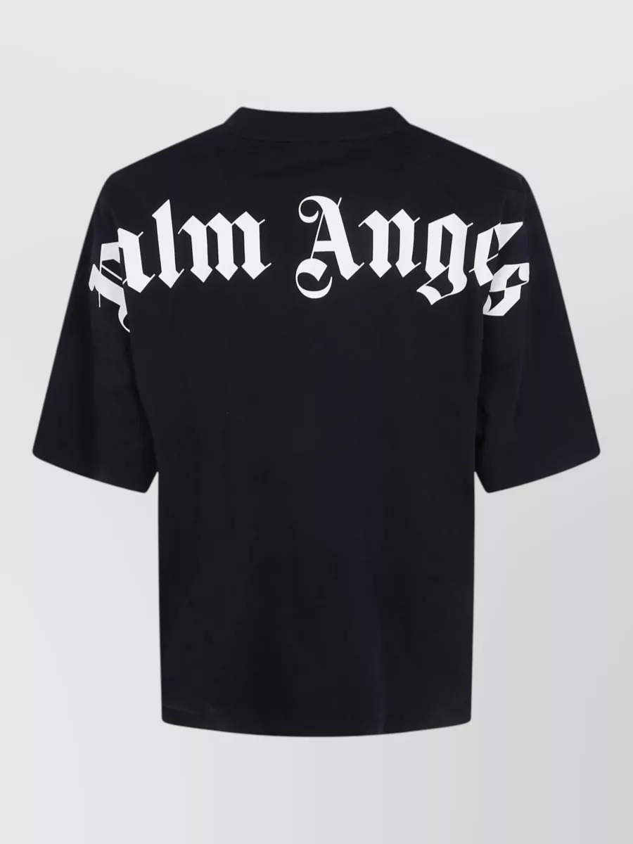 Palm Angels cotton logo print t shirt
