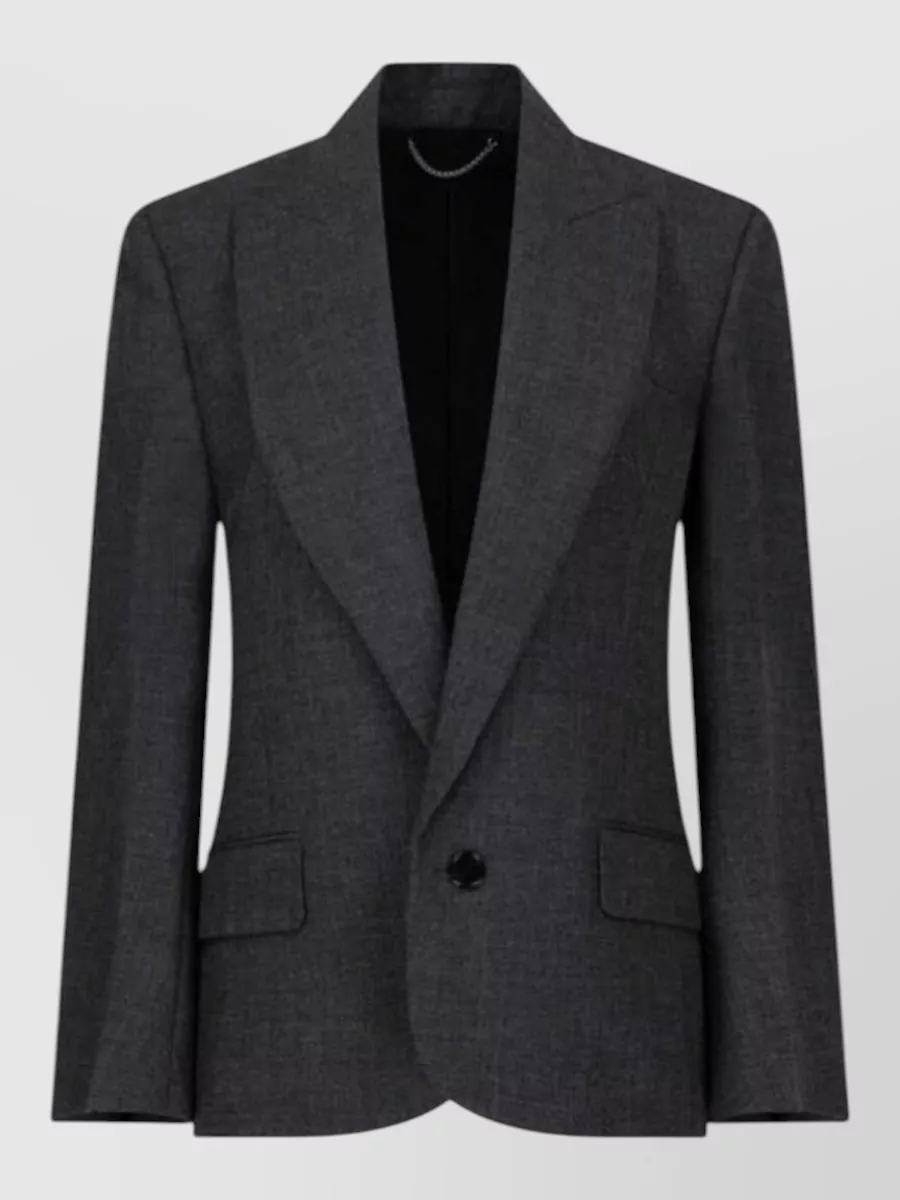 Victoria Beckham virgin wool tailored suit jacket