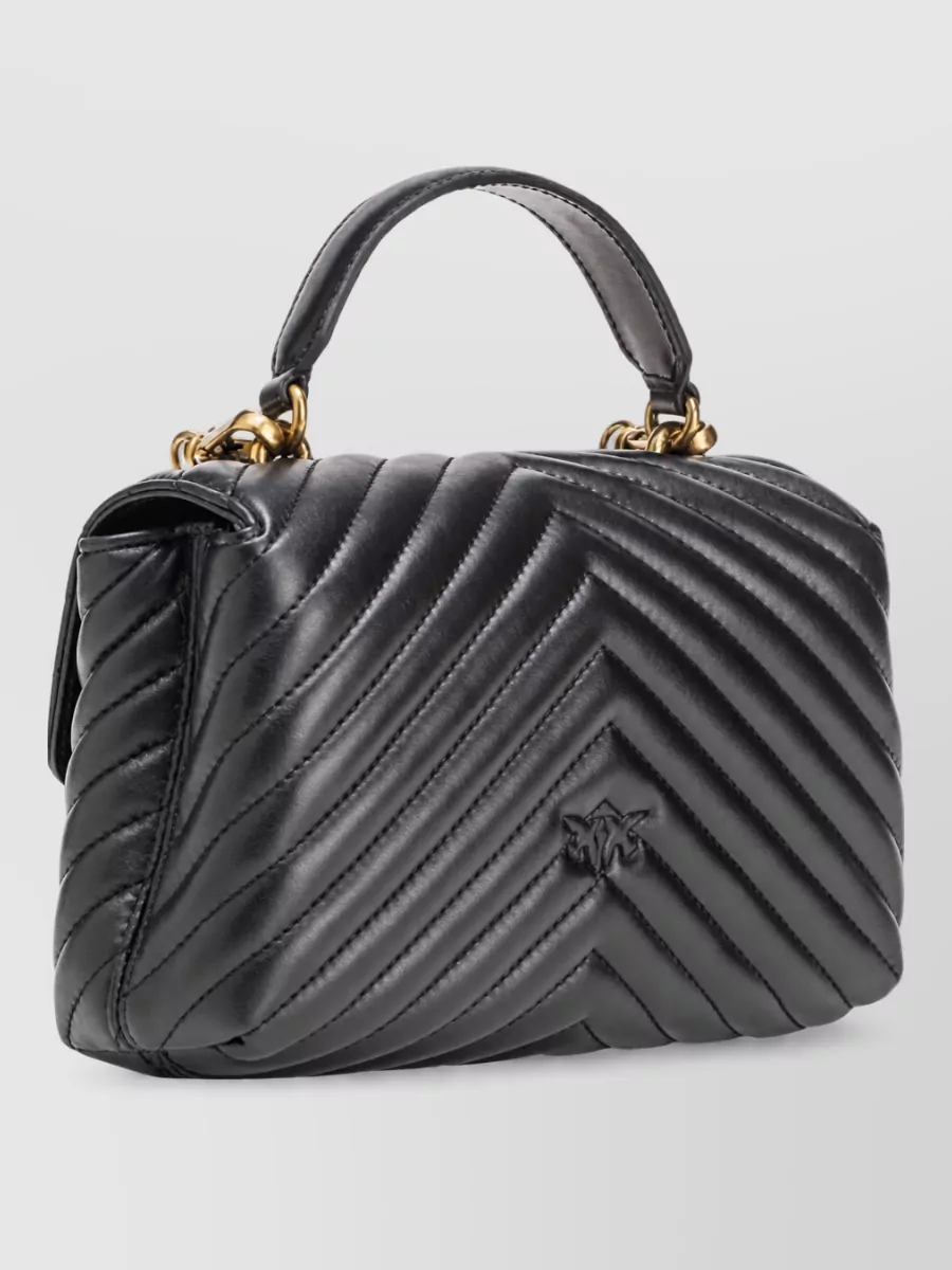 Pinko Love Bag Puff Leather Clutch Bag