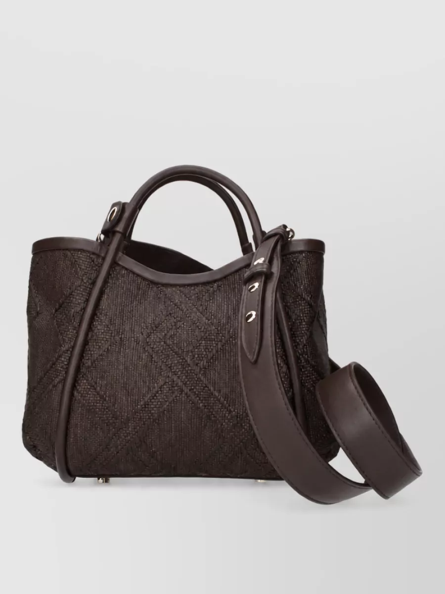 Max Mara Raffia Shoulder Bag